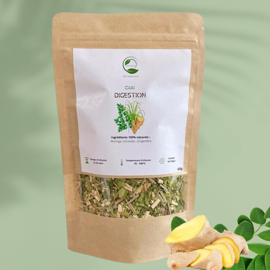 Moringa, gingembre, citronnelle